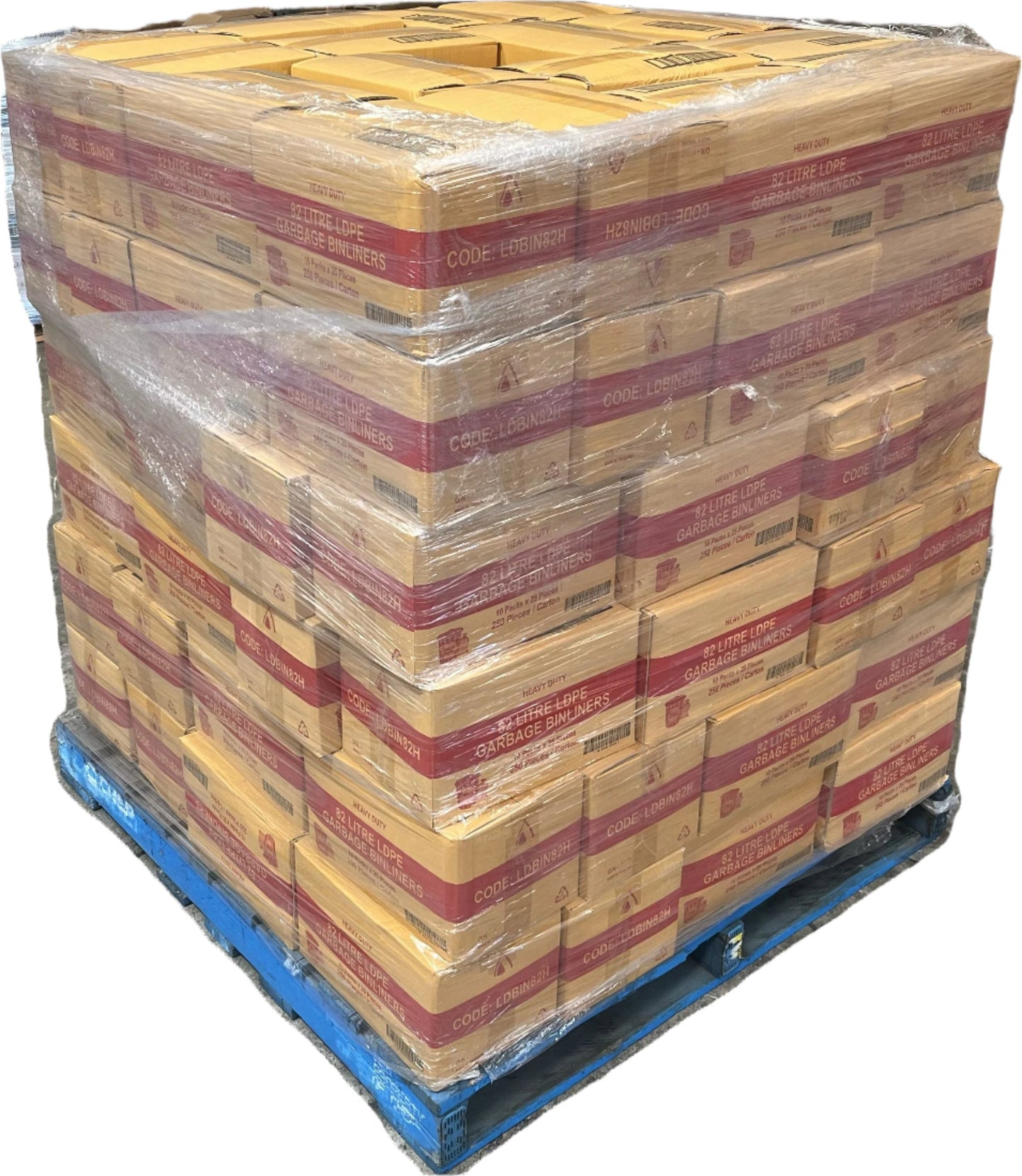 82L Heavy Duty LDPE Black Bin Liners 250/CTN
