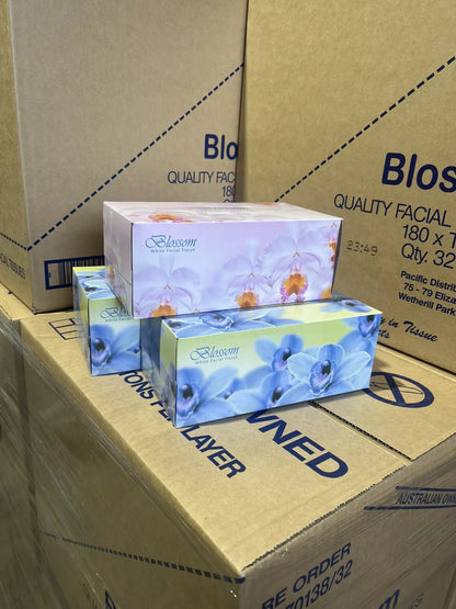 Blossom Quality Facial Tissue White 180X2Ply 32/CTN