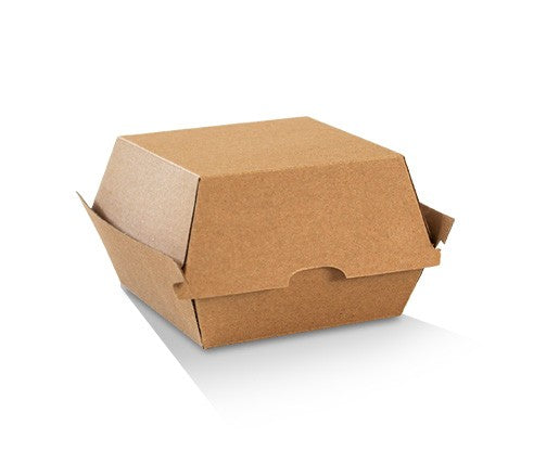 Burger Box Brown Corrugated Plain 250/CTN